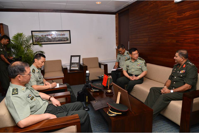Vice Chancellor Academy of Military Sciences of the PLA calls on CDS 20141025 03p2