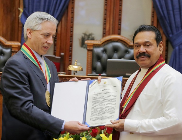 Award by Bolivian-Govt 2