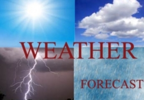 Showers or thundershowers expected after 2 p.m.