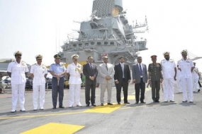INS “Vickramaditya” makes maiden  call at Colombo Port