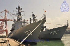 Two Japanese naval ships arrived at Port of Colombo