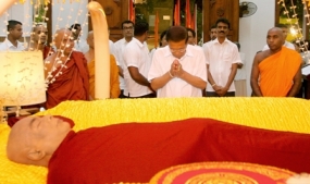 President pays last respects