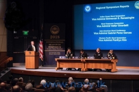 Navy Commander addresses International Sea Power Symposium in USA