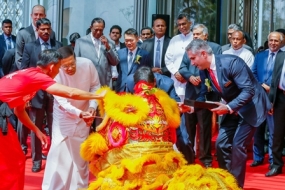 President opens Shangri-La Hotel in Colombo