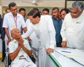 President opens ward complex at Embilipitiya Base Hospital
