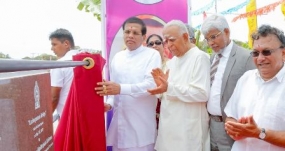 President opens Lanka Patuna Bridge