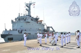 French Naval Ship “Revi” arrives at the Port of Trincomalee