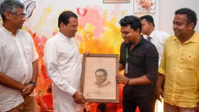 President hands over Open Display Boards build for street artists