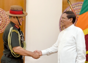 Indian Army Chief calls on President