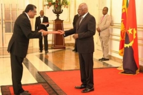 Ambassador Sunil De Silva presents Credentials in the Republic of Angola