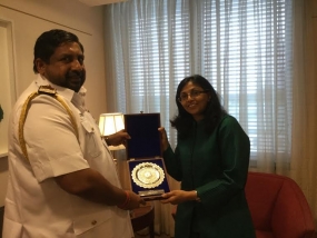 Commander of the Navy meets Nisha Biswal