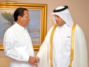 President meets Qatari Premier