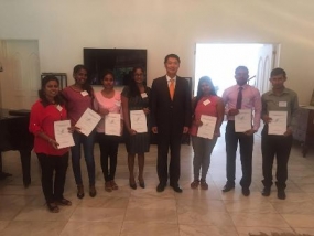 Korea awarded scholarships to eight Sri Lankan students