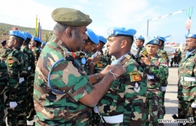 UNIFIL Sri Lankan Troops Given UN Medal