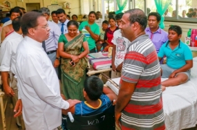 President visits Negombo Hospital