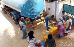 Army Distributes Own Drinking Water to the Drought-Affected in Kopay