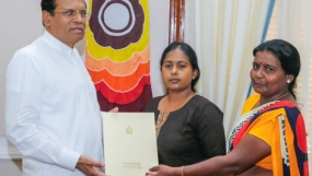 President intervenes to provide employment to sister of late Vidya