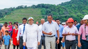 President visits Moragahakanda Project