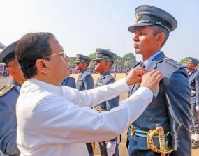 Air Force officers pass out