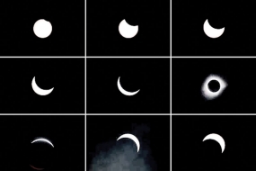 Total solar eclipse sweeps across Indonesia