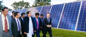 President visits Mount Majura solar farm