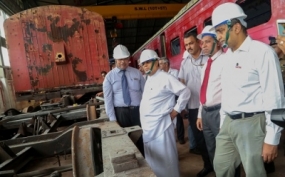 Ministers observes renovation of old train compartments