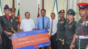 Army donations to “Little Heart’s Fund” handed over to President