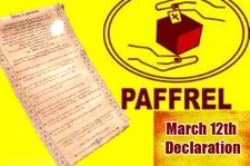 'March 12 declaration' ceremonial handing over today