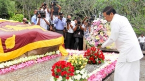 President pays homage to late PM S.W.R.D. Bandaranaike