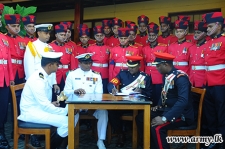 Navy Troops Accept Ceremonial Guard from the Military Police