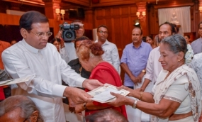 President handed over pension for senior singers
