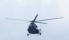 SLAF helicopter in small accident