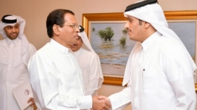President meets Qatar&#039;s Minister of Foreign Affairs