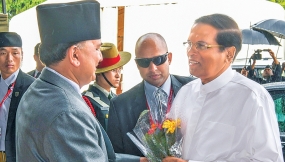President Maithripala Sirisena in Kathmandu