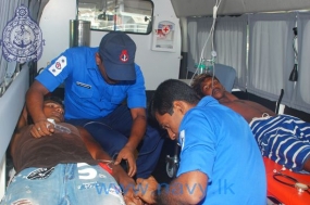 Navy rescues 11 fishermen stranded in the sea