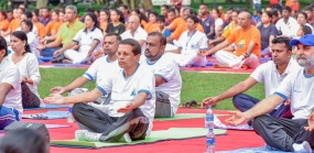 President joins Yoga Day celebrations