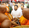 President Unveils Newly Built Bodhi Prakara with Golden Fence at the Historical Rangiri Dambulla Rajamaha Viharaya