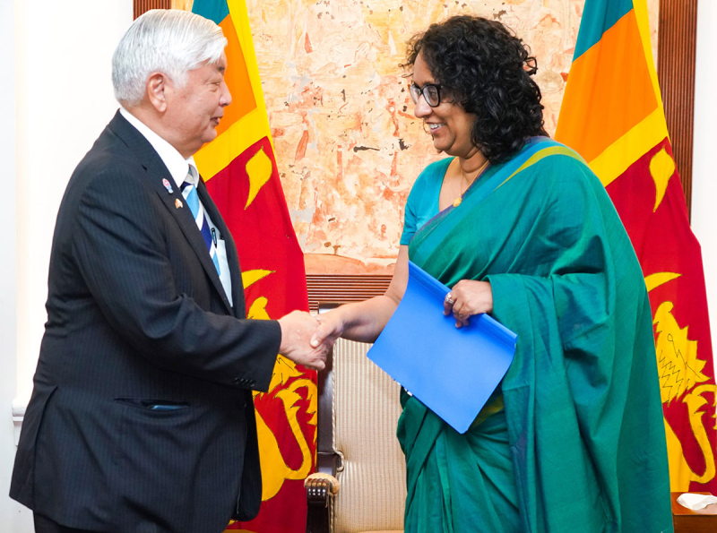 Courtesy Call by Japanese Minister of Defense on Prime Minister Dr. Harini Amarasuriya