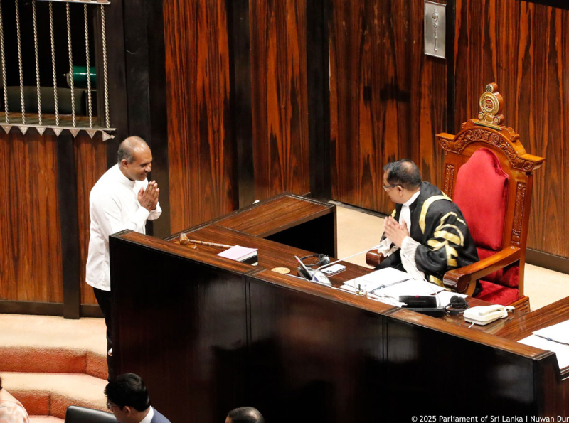Samantha Ranasinghe sworn in as a Member of Parliament