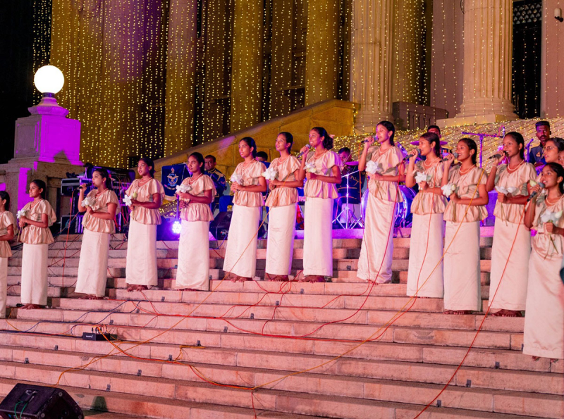 Vesak celebrations at the Presidential Office premises continue for the second consecutive day