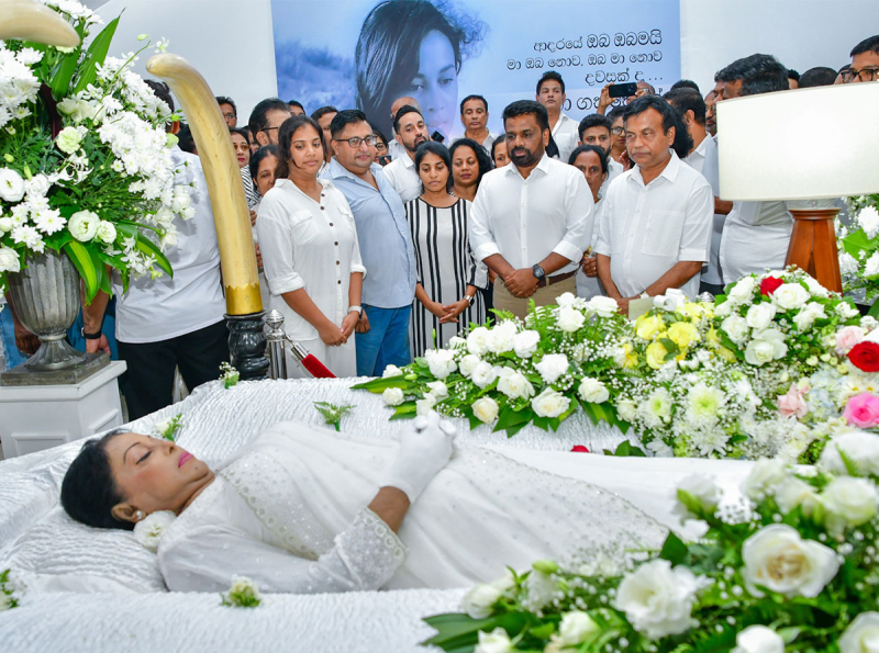 President Pays Final Respects to Legendary Actress Malani Fonseka