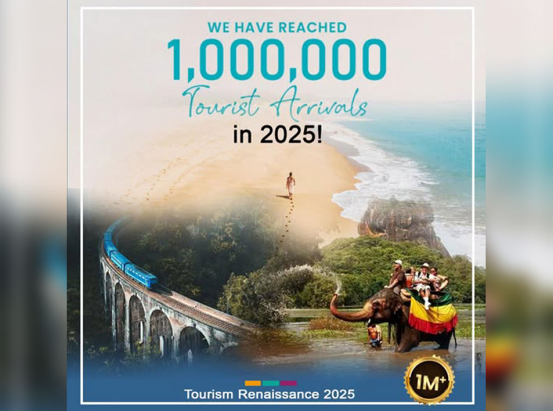 Foreign Tourist Arrivals Cross 1 Million in Record Time