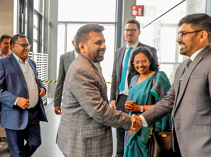 President Arrives in Germany