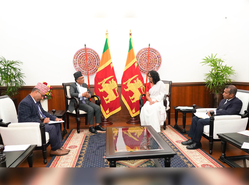 Ambassador of Nepal Pays Courtesy Call on Prime Minister of Sri Lanka