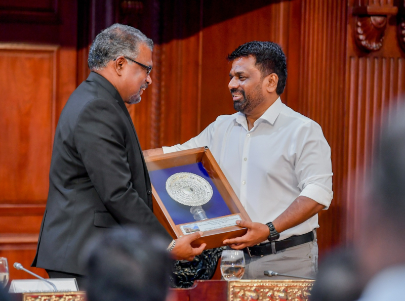 President Commends the Service of Outgoing Treasury Secretary Mahinda Siriwardana
