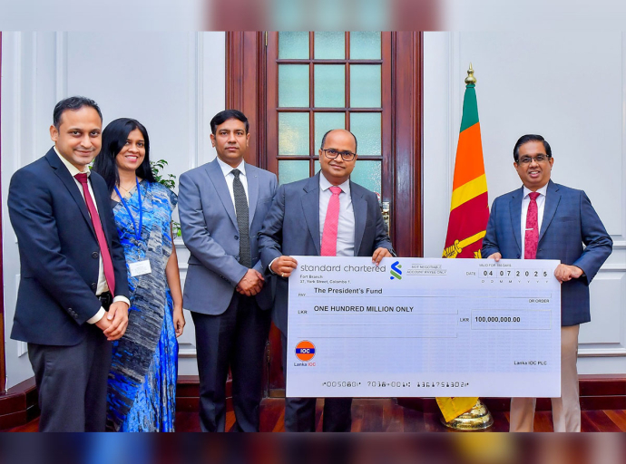Lanka Indian Oil Company Donates Rs. 100 Million to the President's Fund