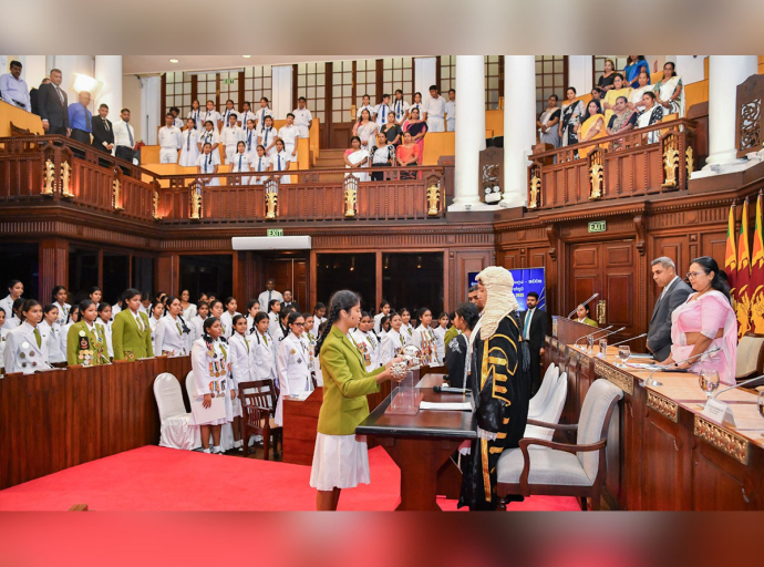 Mahamaya Balika Maha Vidyalaya, Kadawatha, Holds Inaugural Sitting of Student Parliament at Presidential Secretariat