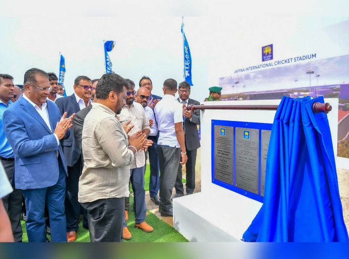 Construction of the Jaffna International Cricket Stadium Launched Under the Patronage of the President