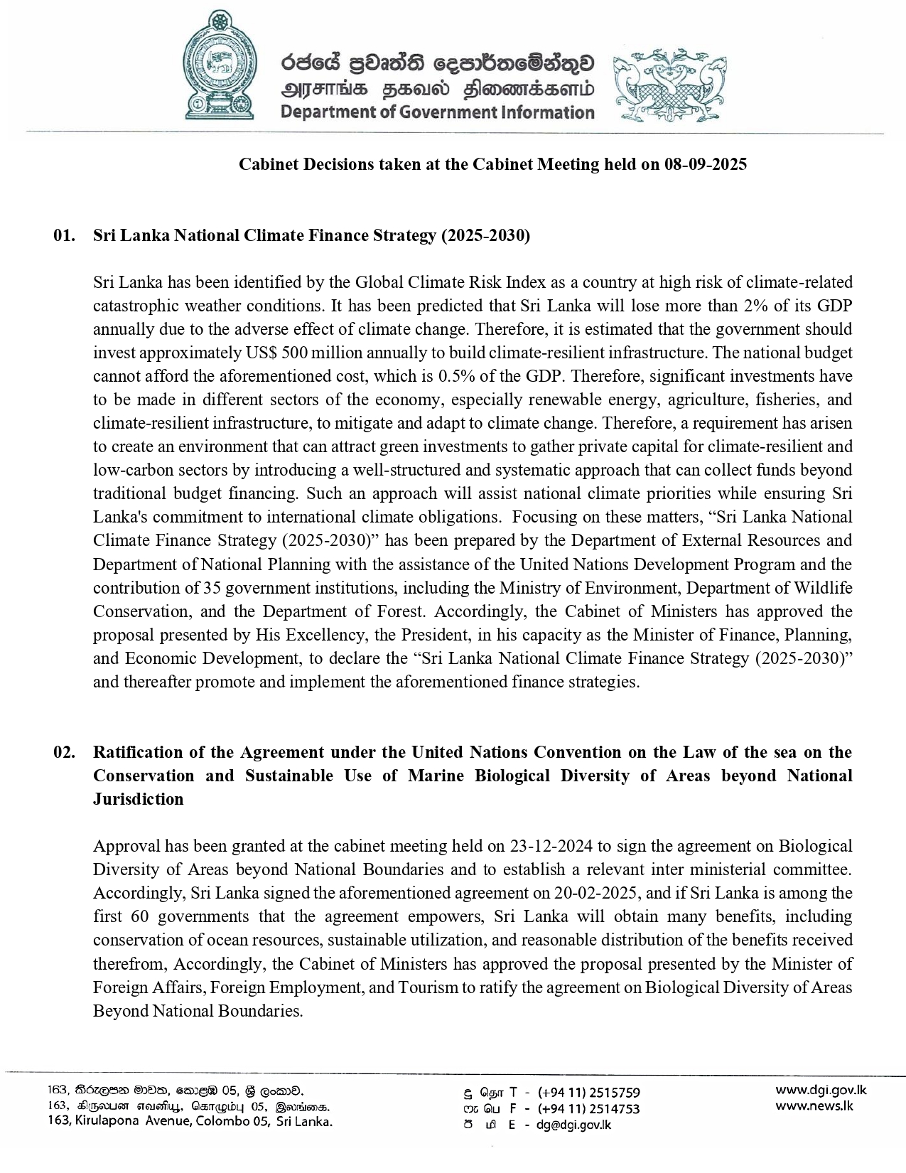 Cabinet Decision on 08.09.2025 English page 0001