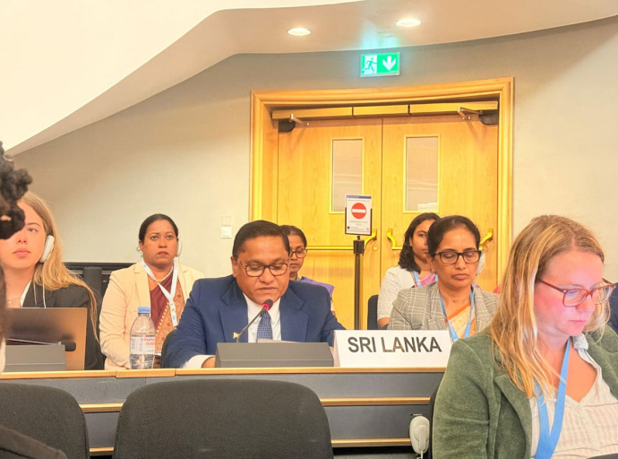 Sri Lanka reaffirms commitment to achieving reconciliation through domestic mechanisms at the 60th UN Human Rights Council